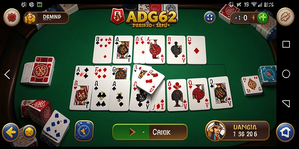 Tampilan menarik gameplay Domino di ADG62.