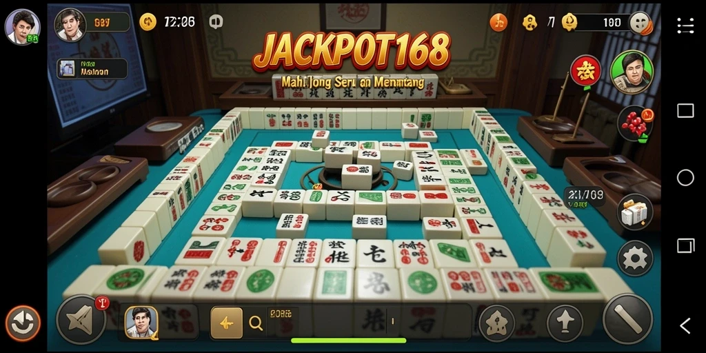 Tampilan gameplay menarik dari JACKPOT168 yang menghadirkan Mahjong seru.