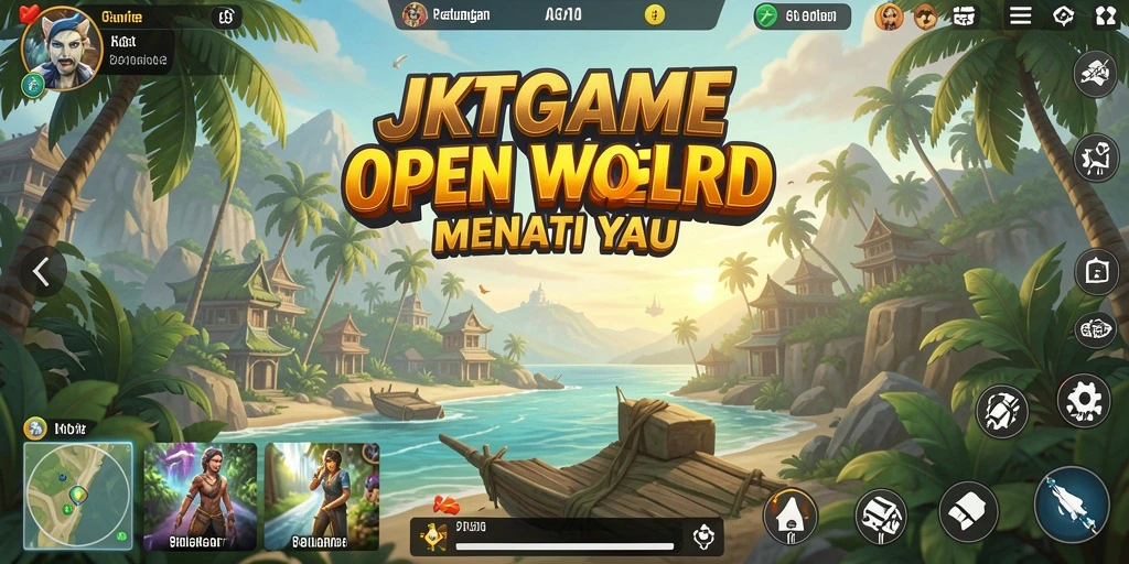 Tampilkan gameplay epik JKTGAME dalam dunia Open World.