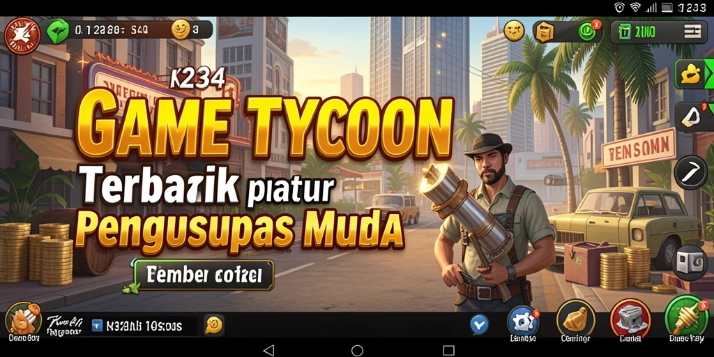 Screenshot gameplay K234 menampilkan pengalaman Tycoon yang seru dan menantang.