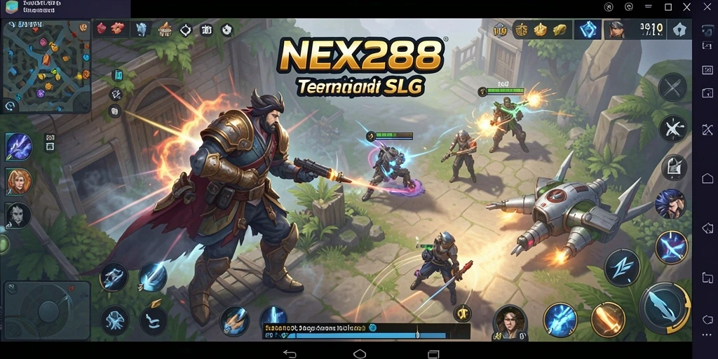 Tampilan gameplay strategi epik di NEX288.