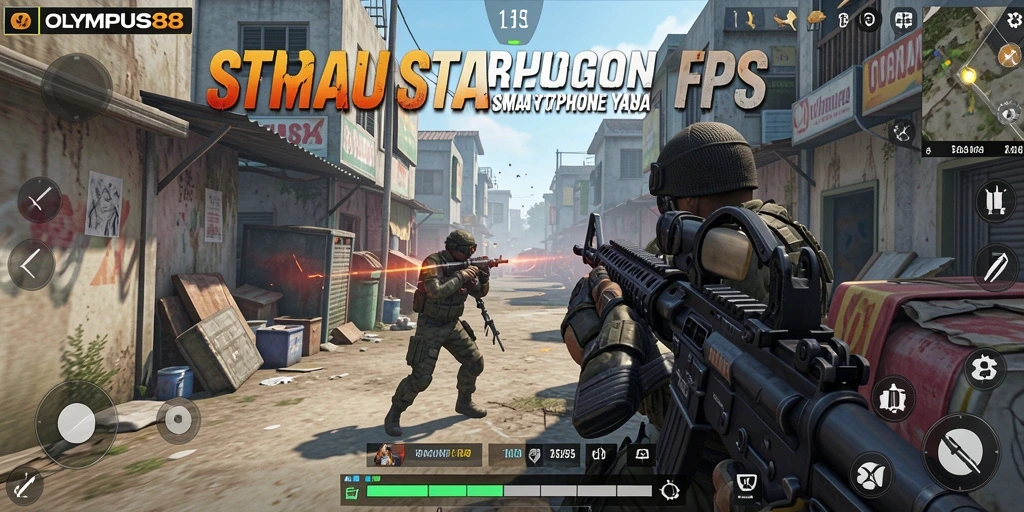Tampilan gameplay OLYMPUS88 yang mendebarkan dengan aksi tembak-menembak.