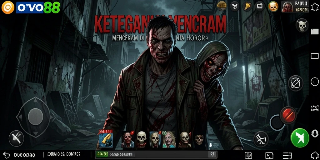 Gameplay OVO88 menakutkan dengan elemen horor yang kental.