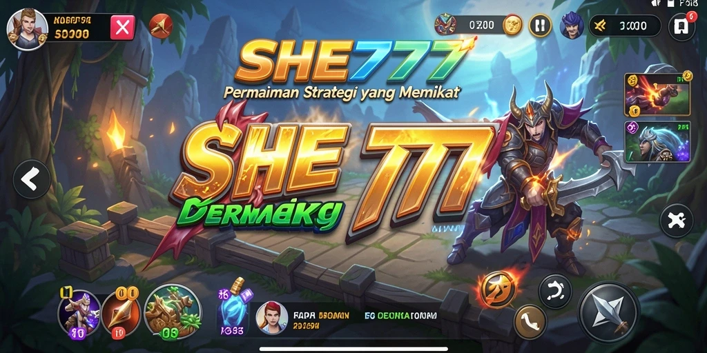 Tangkapan layar gameplay SHE777 menampilkan taktik cerdas yang diterapkan pemain.