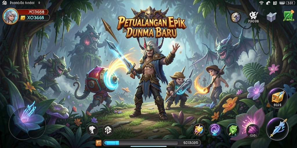 Tampilan gameplay seru dalam dunia petualangan XO368.